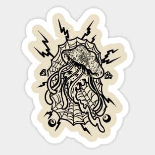 jellyfish tattoo Sticker